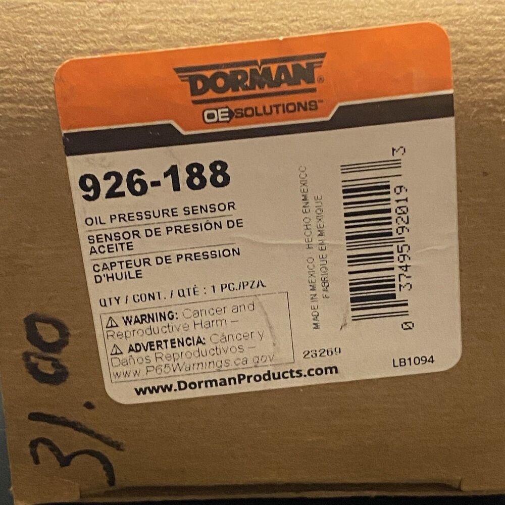 Dorman 926-188 Engine Oil Pressure Sensor For Dodge Grand Caravan Ram Jeep 3.6